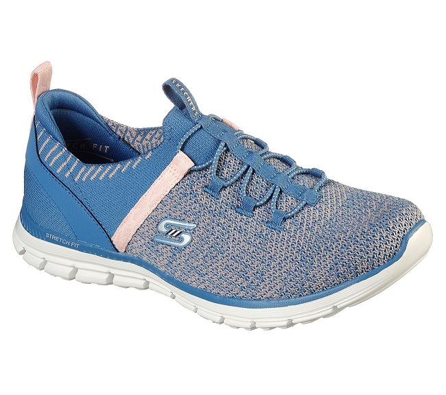 Zapatillas Skechers Mujer - Luminate Azules IWURB6149